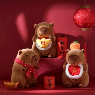 開運 生日禮物✨hoi!療癒系舒棉抱枕-水豚君😺🐶🦕🌸 冬天暖心 交換禮物