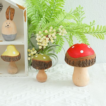田園小蘑菇仿真小擺件幼兒園環創造景裝飾家居店鋪花園街景飾品