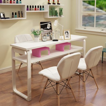 美甲桌 美甲桌單三人日式美甲台化妝指甲桌網紅美甲桌椅經濟型套裝AQ 年終特惠