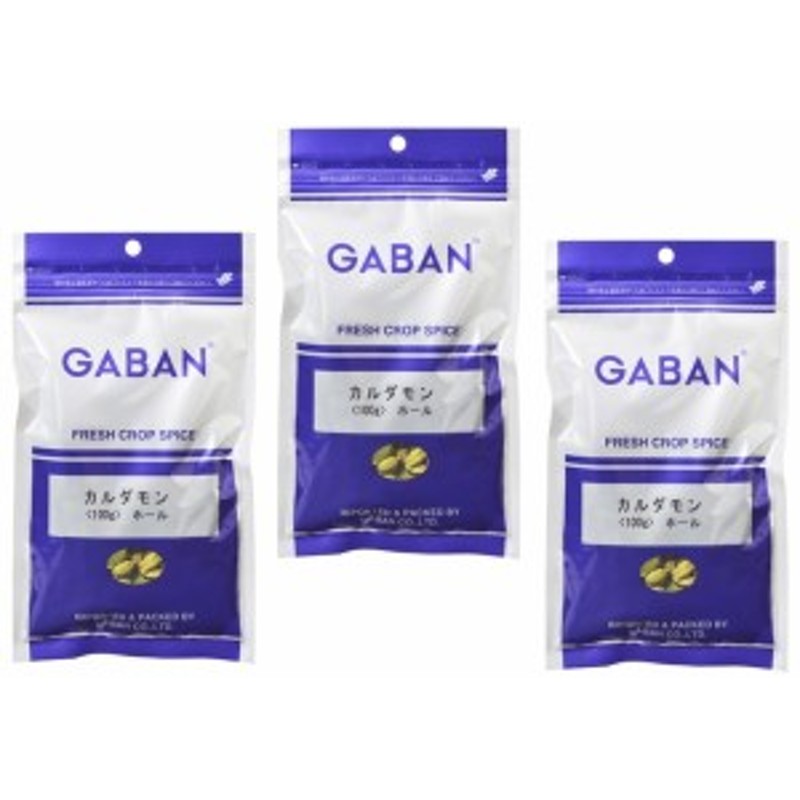 カルダモンホール 100g×3袋 GABAN スパイス 香辛料 シード 粒 業務用 Cardamom しょうずく ギャバン 高品質 ハーブ |  LINEショッピング