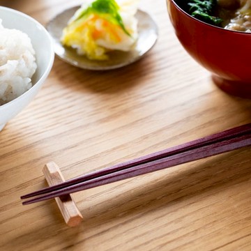 MATSUKAN 日本製天然蜜蠟塗層木筷 紫心木