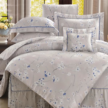 貝淇小舖 60支100%純天絲TENCEL 加大床包兩用被4件組  被套+ 床罩 + 枕套組  床包188 x 182cm + 被套212 x 182cm + 枕套75 x 47cm 2個  麗貝卡