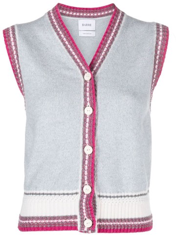 Barrie - sleeveless cashmere cardigan - women - Cashmere - S - Blue
