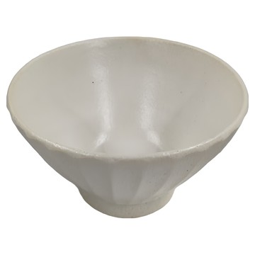 佐和陶瓷 白練刻紋4井 日本產地  白色  1個