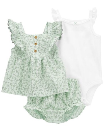 Baby 3-Piece Floral Little Short Set