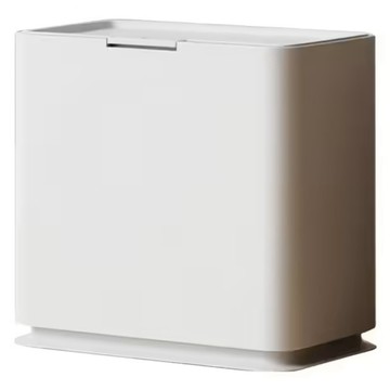 FAmILyLIFE 生活 極簡按壓式縫隙垃圾桶 10L YG-255-W  冷光白  1層