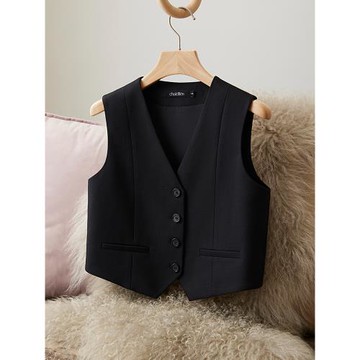 可芮奇諾 時尚西裝馬甲女設計感小眾春秋外搭百搭新款潮流983