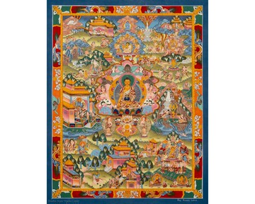 佛陀生平唐卡绘画