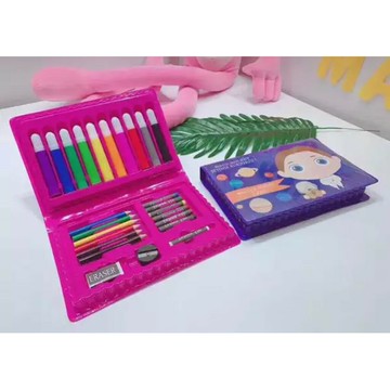 小學生彩筆25件套 無毒彩色水筆 彩色鉛筆 油性彩色筆【現貨】