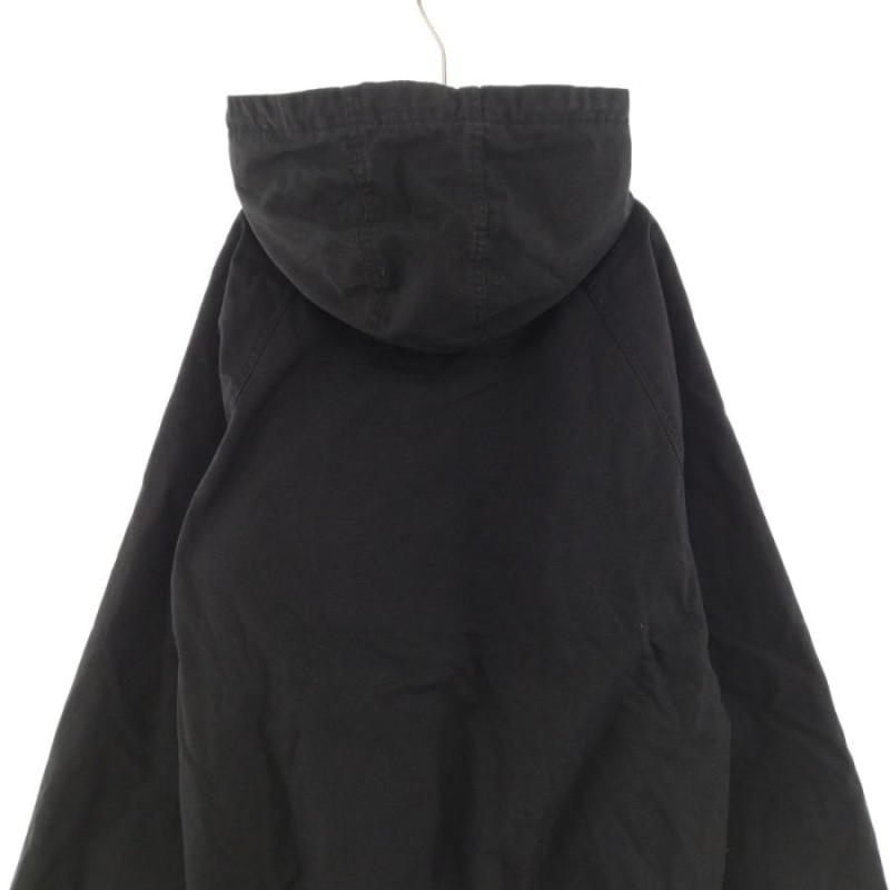 シュプリーム 22SS Cotton Hooded Jacket コットン フーデッド付き ジャケット ブラック | LINEショッピング