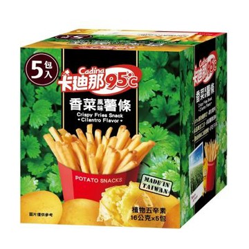 卡迪那 95℃薯條-香菜風味(16gx5包)