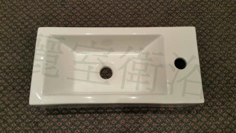 【麗室衛浴】小空間的福利 面盆 檯上盆 7098 500*245*125mm 右龍頭/左龍頭