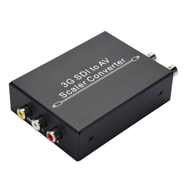 【易控王】SDI轉AV+SDI環出 1080P 3G-SDI轉換器 全金屬外殼 工業級全天候運作(50-538)