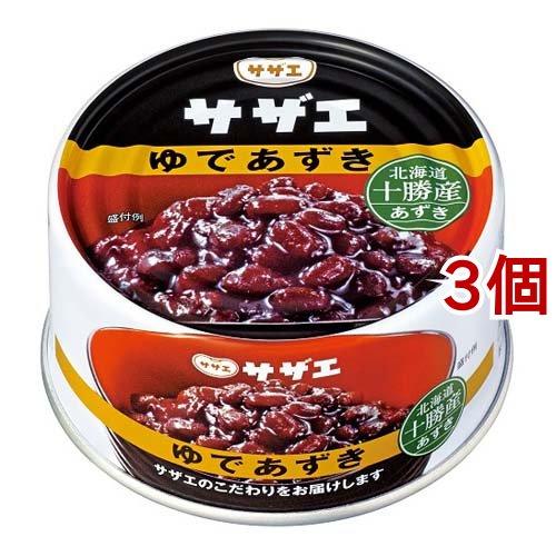 サザエ ゆであずき 190g*3コセット 缶詰