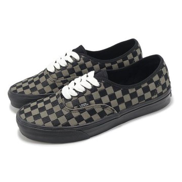 Vans 休閒鞋 Authentic 男鞋 女鞋 棕 黑 棋盤格 帆布 刺繡 板鞋 情侶鞋  VN0009PVCJK