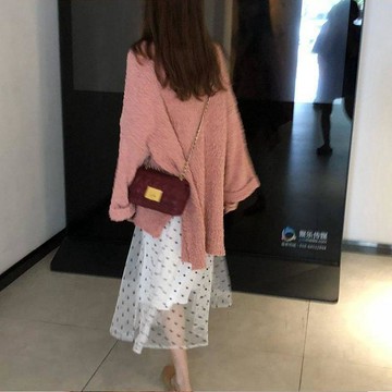 女包 斜挎包 手提包 輕奢小衆包包女 新款百搭斜挎包菱格鏈條包小香風鎖釦小包包女小ck斜挎包單肩小方包紅色小香風包