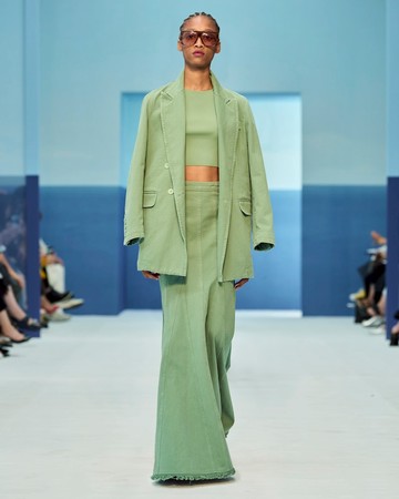 Max Mara Flared high-rise cotton maxi skirt