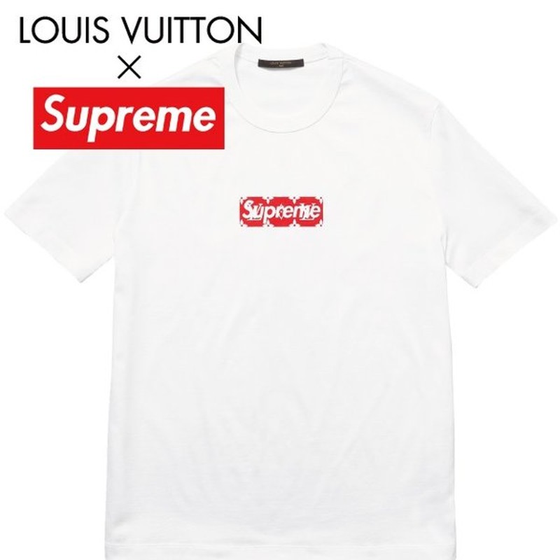 Louis Vuitton Supreme ルイ ヴィトン シュプリーム コラボ ロゴ Tシャツ ホワイト 通販 Lineポイント最大0 5 Get Lineショッピング