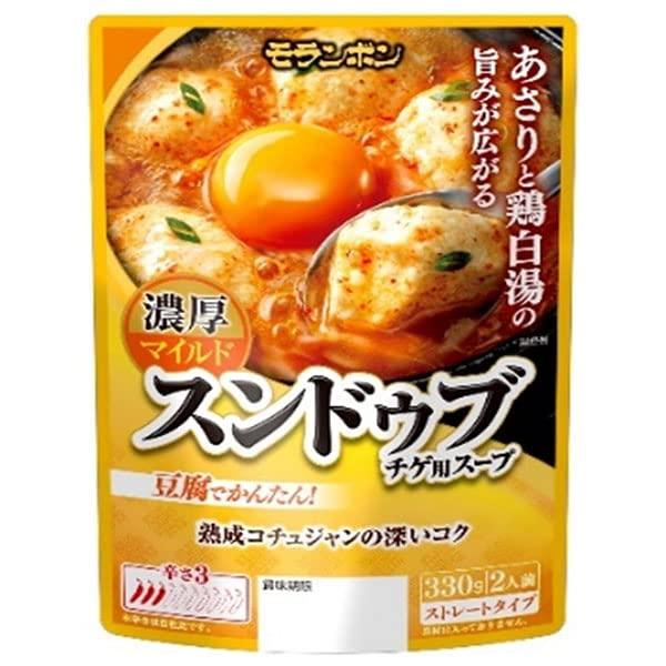 モランボン スンドゥブチゲ用スープ 濃厚マイルド 330g×10袋入