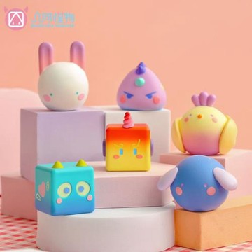 emma盲盒幾何怪物閃耀之境系列盲盒公仔擺件現貨批發少女禮物正品