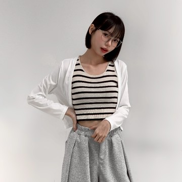 【Aa.chic熱賣商品】冷氣房必備短版小罩衫(兩色).女裝/小罩衫/春夏/短版/外套/百搭【C058825】