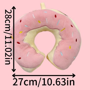 臺灣/✨u型枕夏天網紅創意禮品甜甜圈u型枕卡通u形PP棉頸枕便攜脖子辦公午睡頸枕
