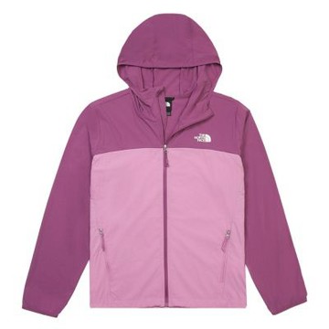The North Face 北臉 外套 女 運動連帽外套 防曬 防風 W SUN CHASE WIND JACKET 紫粉 NF0A8CJZK22