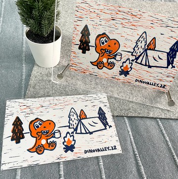 手工版畫明信片 2022版