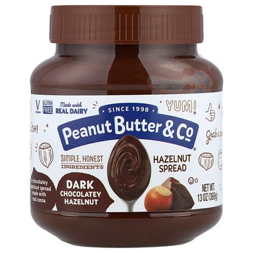 Peanut Butter & Co., 榛子塗醬，黑巧克力榛子，13 盎司（369 克）