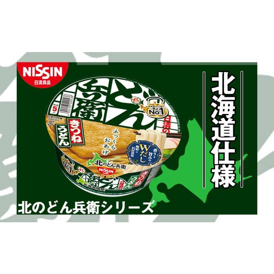 北海道限定 北のどん兵衛 天ぷらそば きつねうどん 2種×各6個セット 北海道工場製造