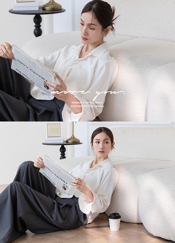 正韓窄身感襯衫