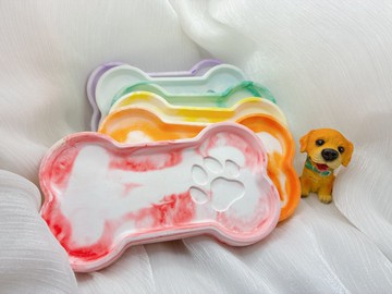 手作 擴香石置物盤 匯集於你-爪印款