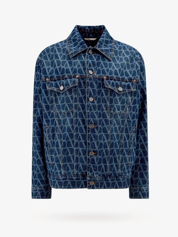 Denim jacket with toile iconographe motif - VALENTINO - gender_Man
