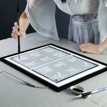 繪畫板 拷貝板拷貝臺led臨摹臺a3透寫臺a2透光箱桌繪畫工筆書法A1 A0臨摹臺透光畫板動漫書法 開發票
