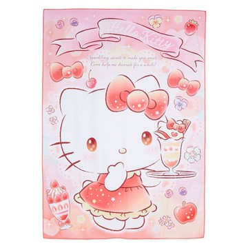 【震撼精品百貨】Hello Kitty 凱蒂貓~日本三麗鷗SANRIO Kitty 毛毯 130×180cm 冰淇淋*13736