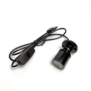 【臺灣出貨】led迷你小射燈手辦模型展櫃臺補光diy5v充電寶usb聚光3w氛圍射燈