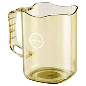 透明牙刷收納漱口杯  黃色  1個