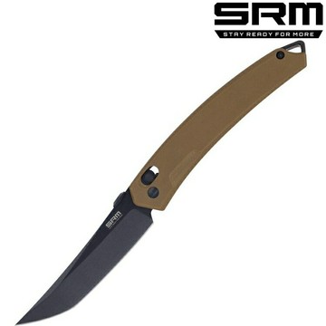 SRM 三刃木 9211 8Cr13鋼 沙柄黑刃 軸鎖 折刀 9211-GW