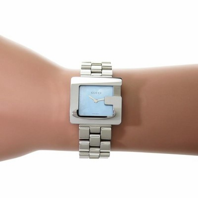 美品 グッチ ステンレス 腕時計 Gフェイス 3600M 型押し シルバー GUCCI/グッチ 3600J Gフェイス 腕時計 ステンレススチール