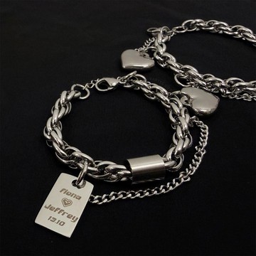 【香港製作】客製化|Y2K手鏈|情人節禮物|紀念日禮物|情侶手鏈