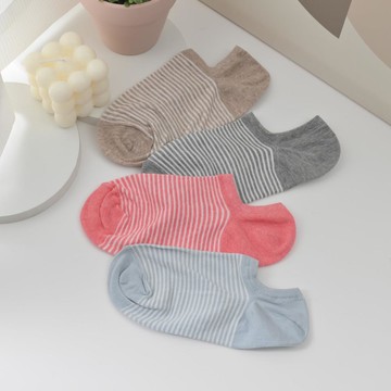 D&G條紋低口直角女襪2入-多組合任選