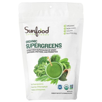 Sunfood, 有機 Supergreen，8 盎司（227 克）