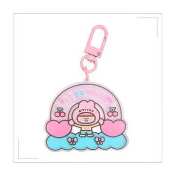 粉可愛世界吊飾