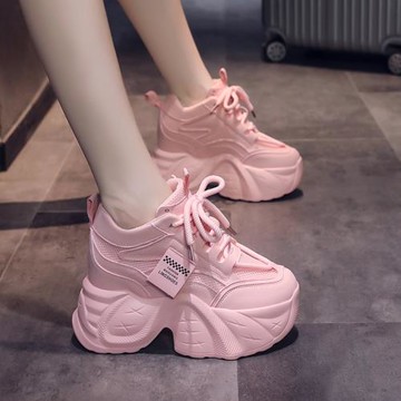 內增高老爹鞋女2025新款春秋季爆款女鞋子百搭厚底松糕休閑運動鞋