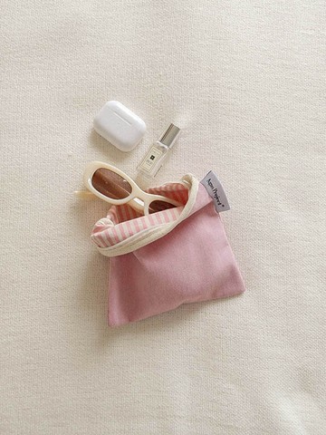 Square Color Pouch_Pink (2 Size)