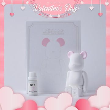 施點香香魔法【日本BE@RBRICK】庫博力克香氛熊馬卡龍彩色耳朵版 (馬卡龍粉-櫻桃味香氛) 情人節快樂 情人節禮物 浪漫儀式感 香氣 紓壓 擴香 居家擺設 好友 生日禮