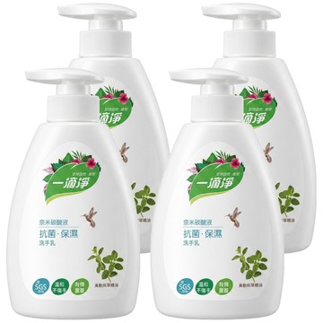 一滴淨 奈米碳酸液抗菌保濕洗手乳  4瓶  400ml