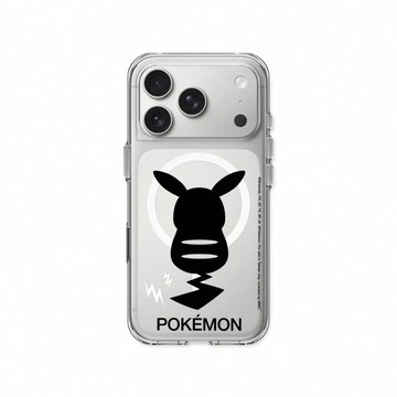 RHINOSHIELD iPhone 18 Pro / 18 Pro Max Clear MagSafe兼容 抗黃化透明防摔磁吸手機殼｜寶可夢-皮卡丘背面剪影