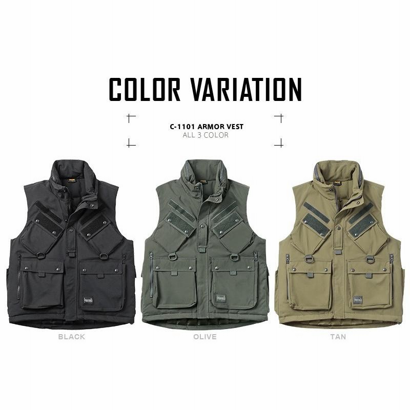 Magforce カーキー ミリタリーベスト フード付き Amazon | [マグフォース] C-1101 ARMOR VEST アーマー ベスト(S
