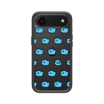 iPhone Air Mod NX -邊框背蓋組合 (相機按鈕) 黑 - 貓貓蟲咖波 Bugcat Capoo - Say Hi